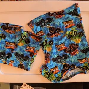 Posh Peanut X Hot Wheels Monster Trucks Pajama Set